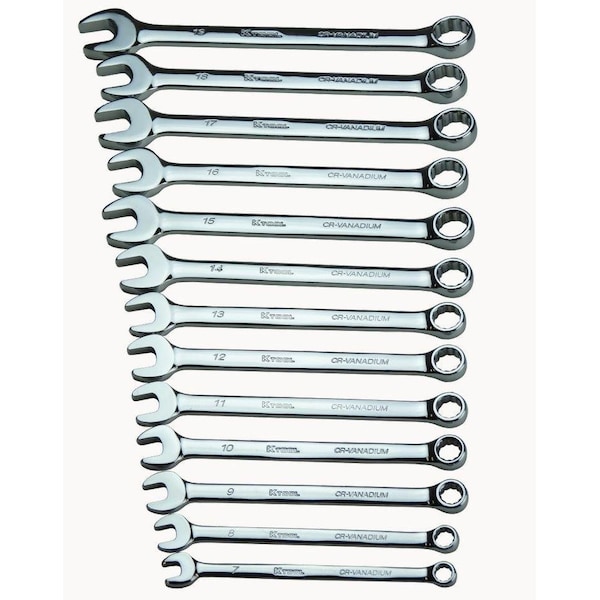 Hi Polish Metrc Combo Wrench Set, 13 pcs.